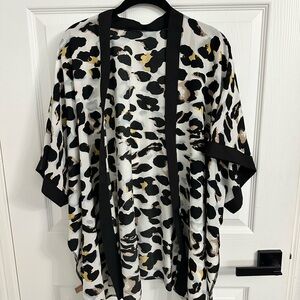 Leopard Print Kimono Cardigan